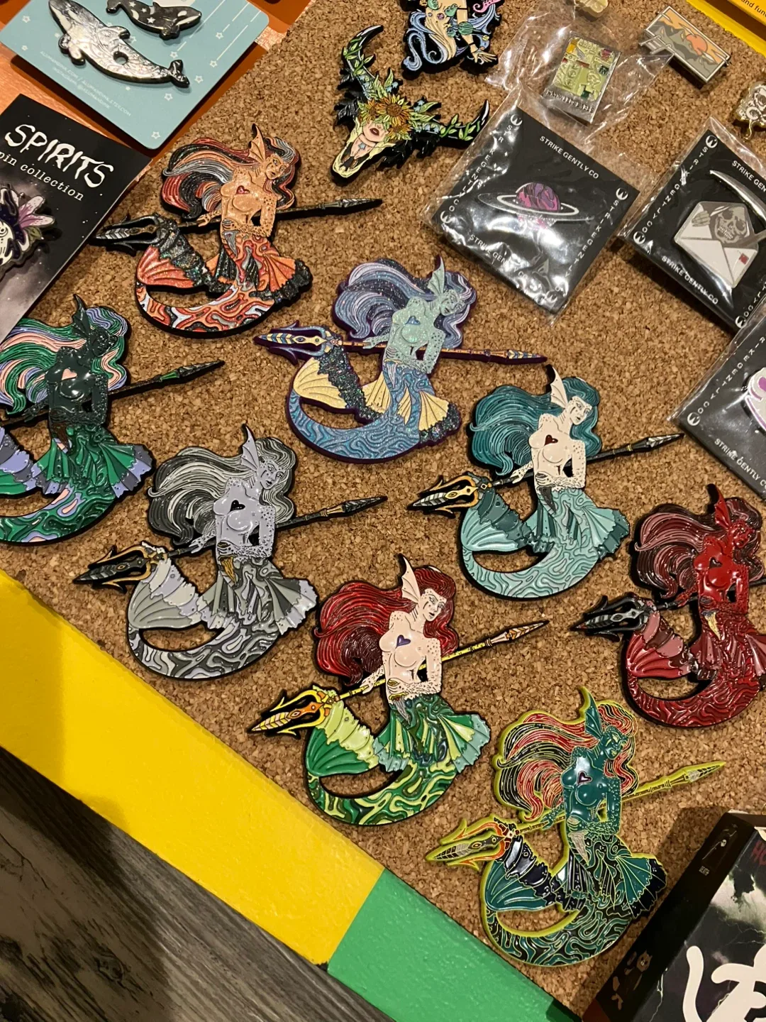 Large Enamel Pin Lot image indicator(10)