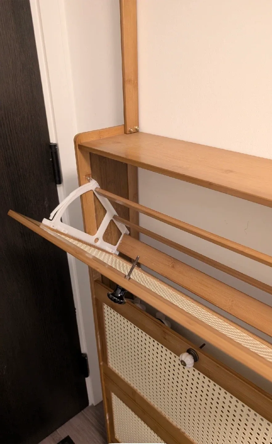 Bamboo Shoe Cabinet with Coat Rack image indicator(4)