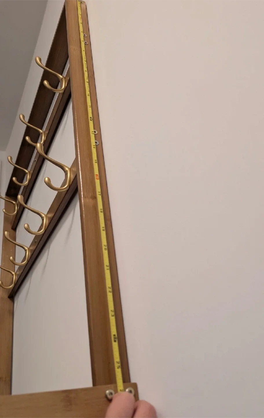 Bamboo Shoe Cabinet with Coat Rack image indicator(2)