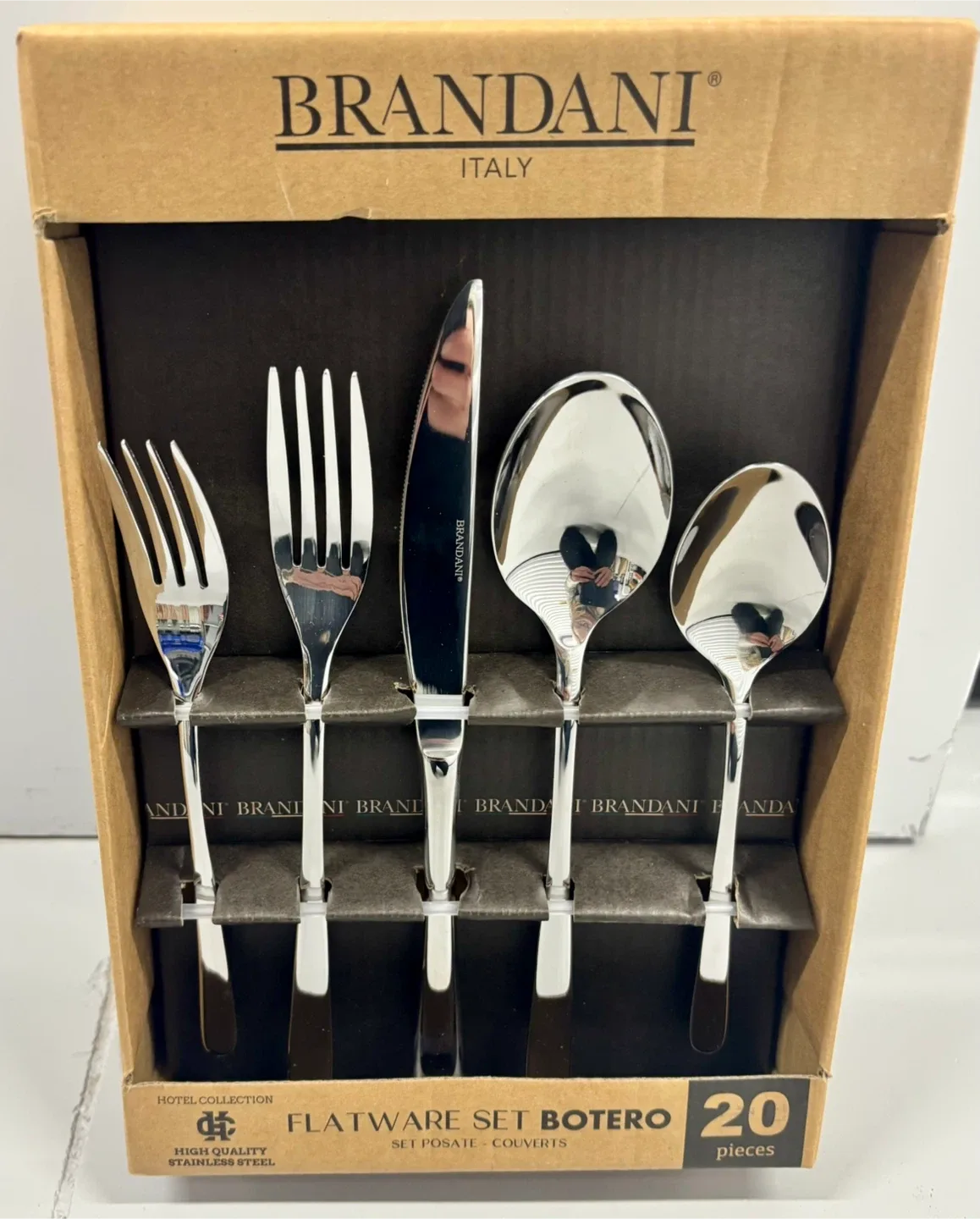 Brandani Italy Botero 20-Piece Flatware Set - New in Box!
