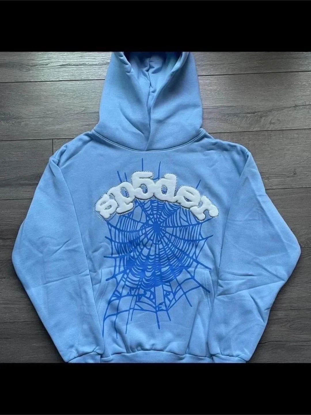 Sp5der Blue Hoodie