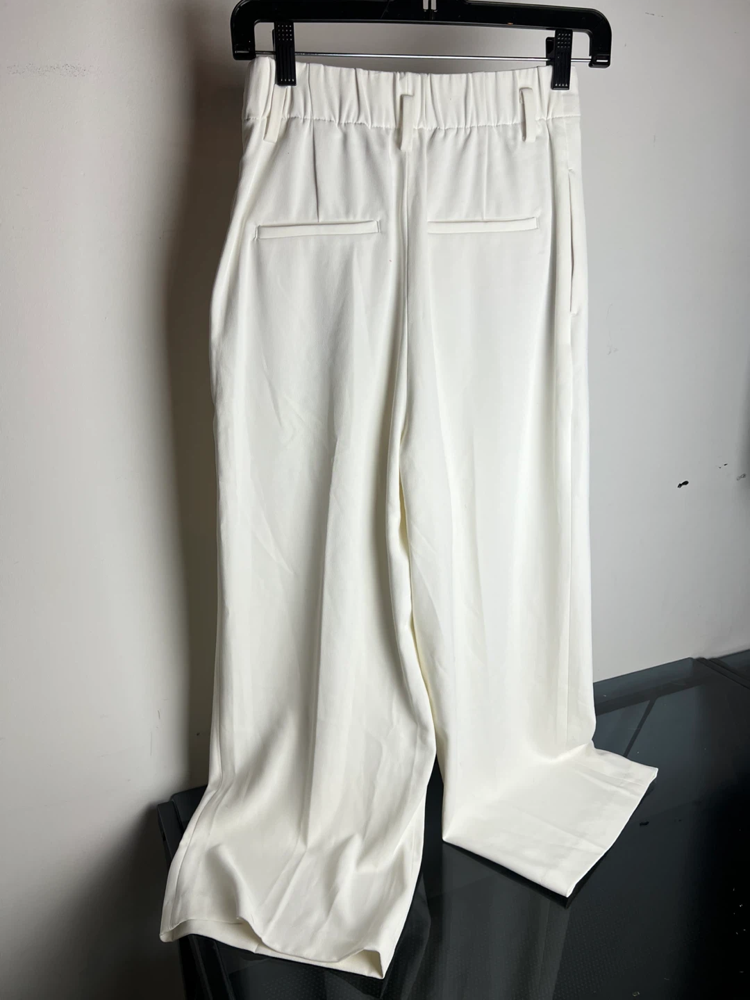 Uniqlo White Wide Leg Trousers - Size S - photo 3