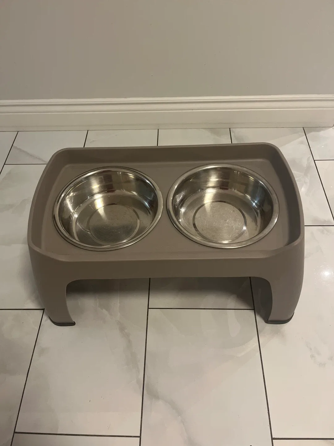Double Dog Bowl with Stand