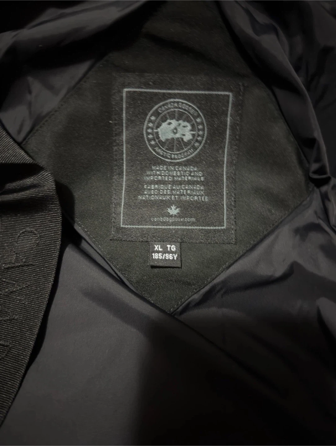 Canada Goose Black Down Parka - Size XL - photo 4