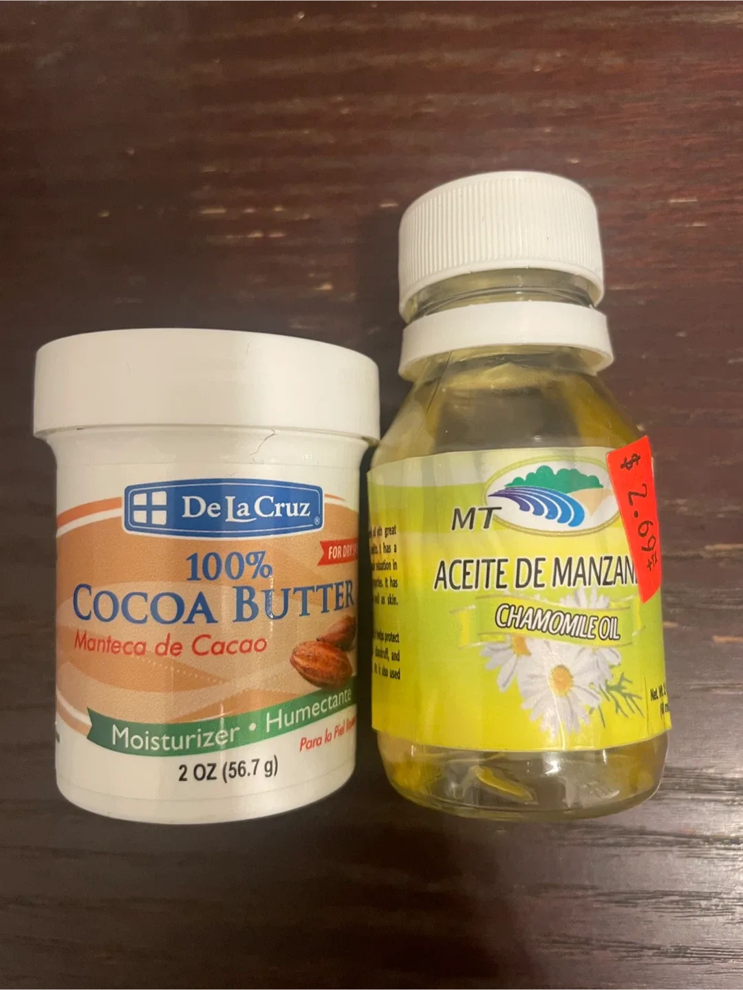 De La Cruz Cocoa Butter & Chamomile Oil
