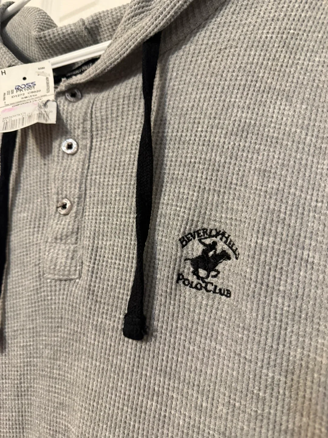 Beverly Hills Polo Club Grey Hoodie - Men's L