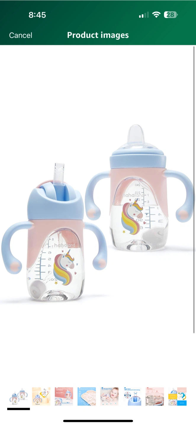 Toddler transition sippy cup. 2 in 1. Brand New. - photo 2