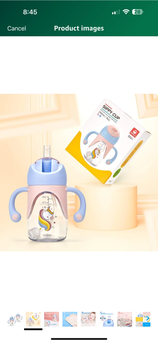 Toddler transition sippy cup. 2 in 1. Brand New.