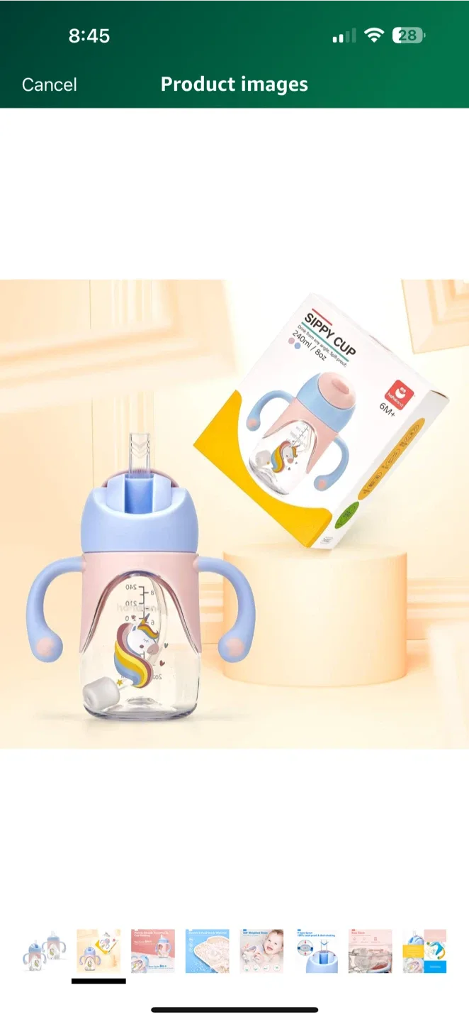 Toddler transition sippy cup. 2 in 1. Brand New.