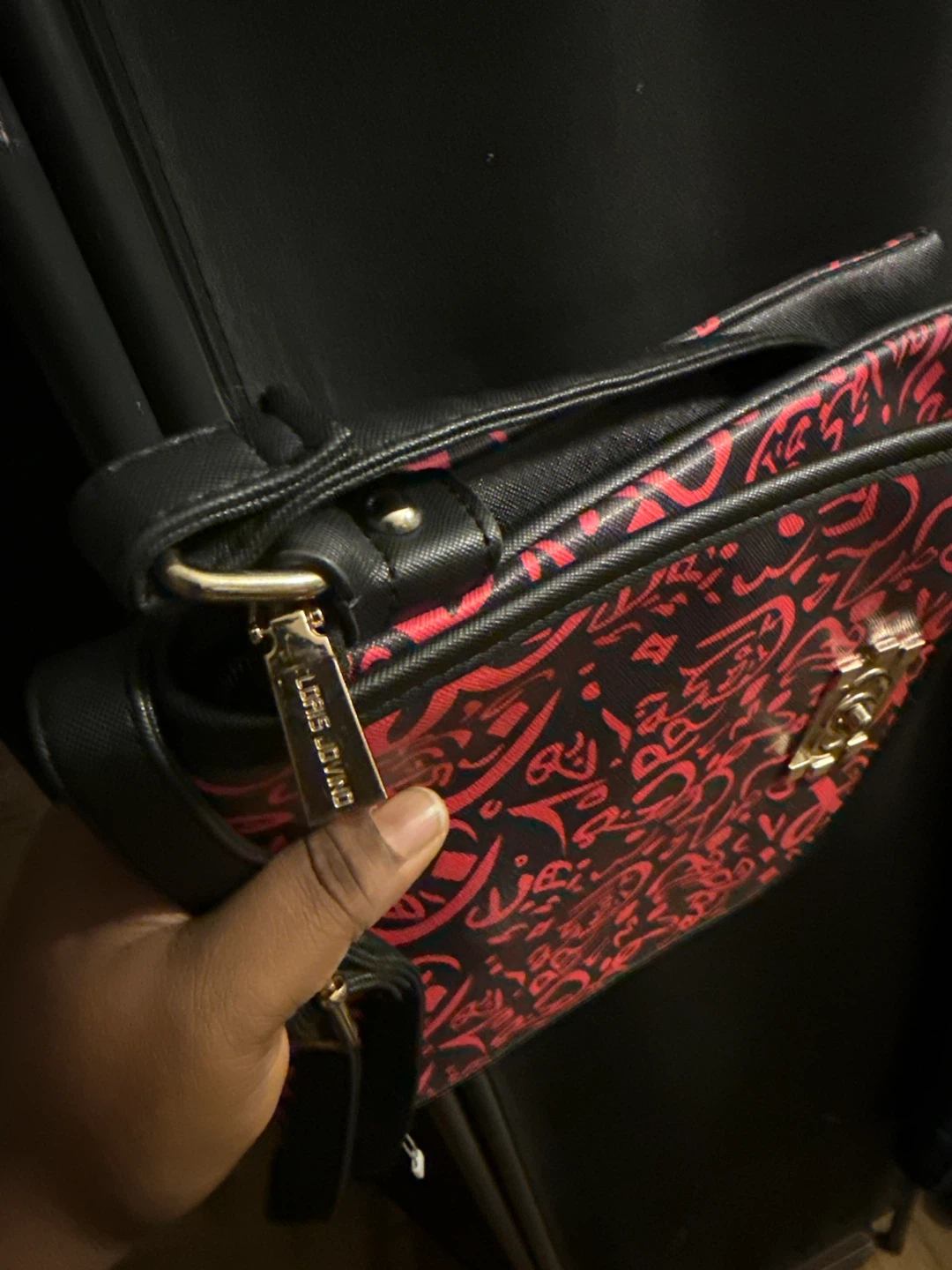 Loris Jovino Black & Red Crossbody Bag - photo 2