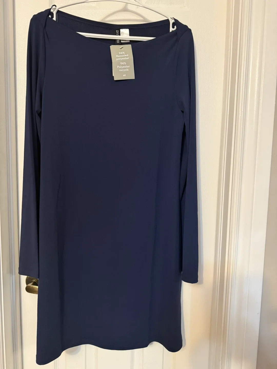 New H&M Navy Blue Dress - Size L