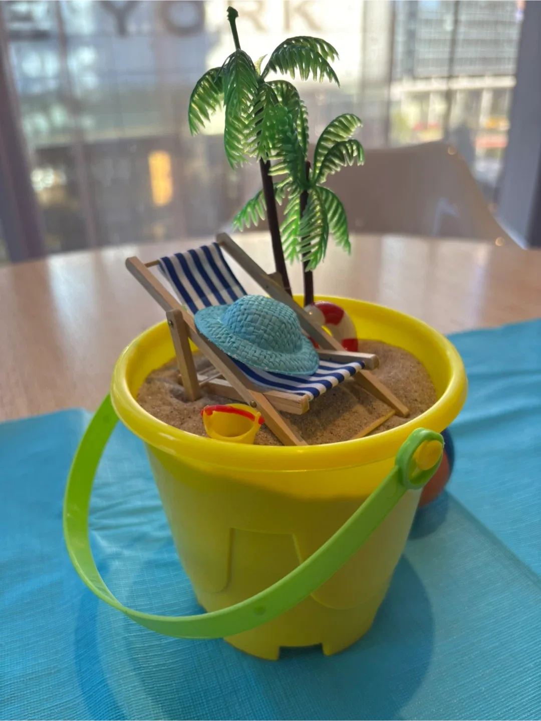 Beach theme birthday decor kit- center pieces etc