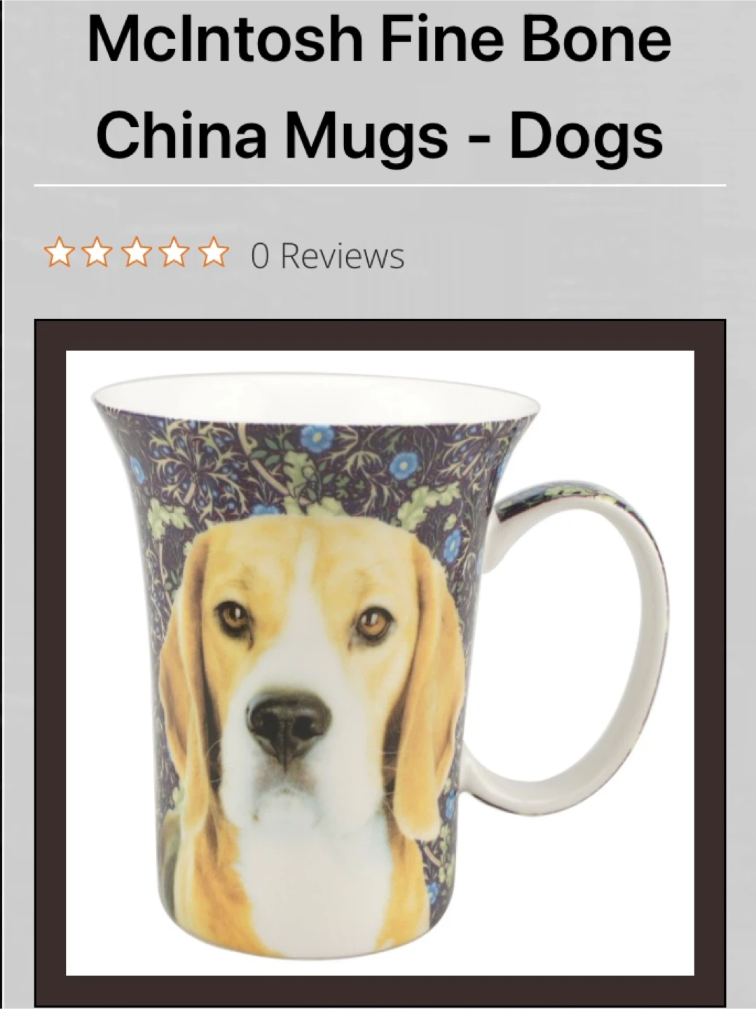 Beagle fine bone china from the Rob McIntosh