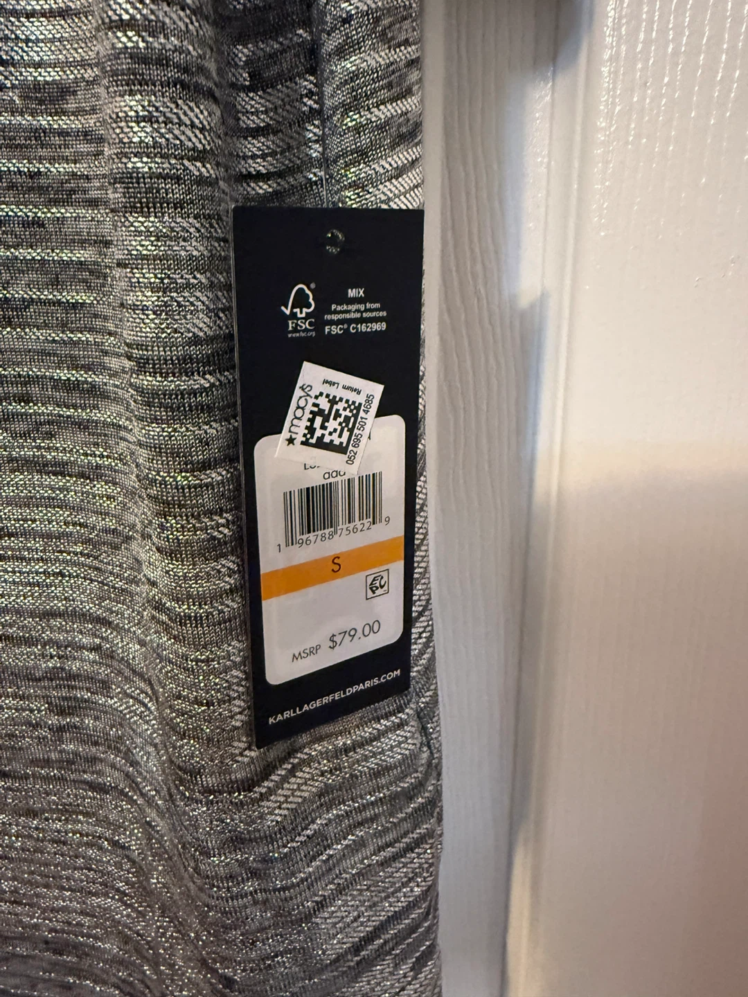 Karl Lagerfeld Paris Silver Top - Size Small - photo 3