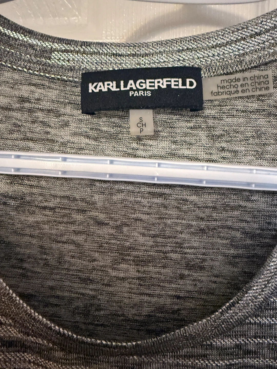 Karl Lagerfeld Paris Silver Top - Size Small - photo 2