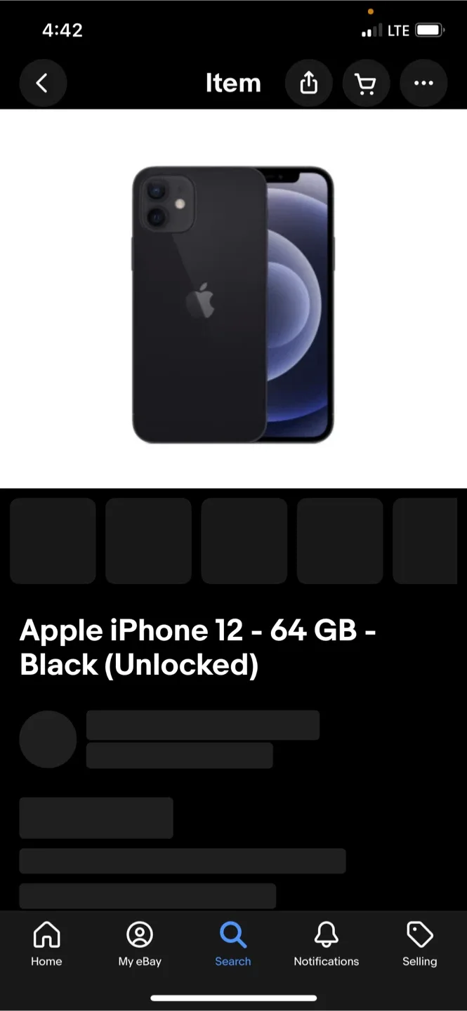 Apple iPhone 12 - 64 GB - Black if intrested call 672-975-5534