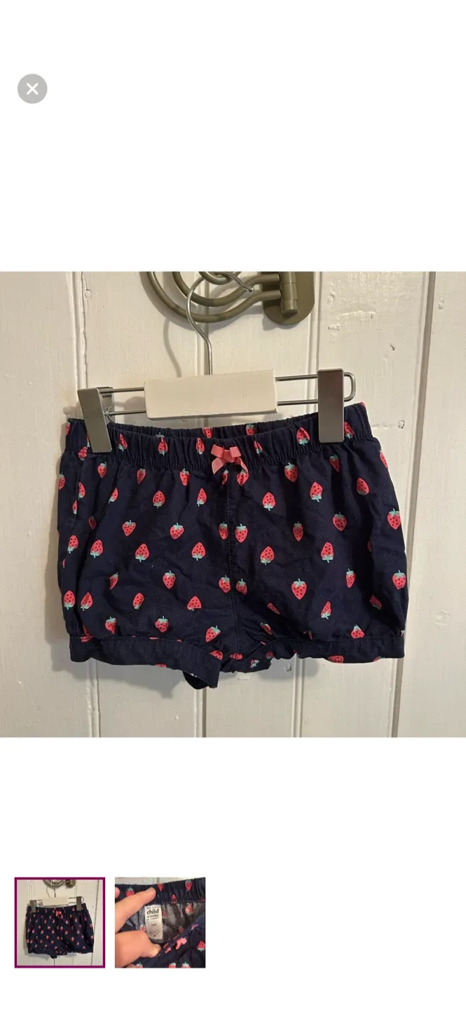 Child of Mine Strawberry Shorts - Size 24M