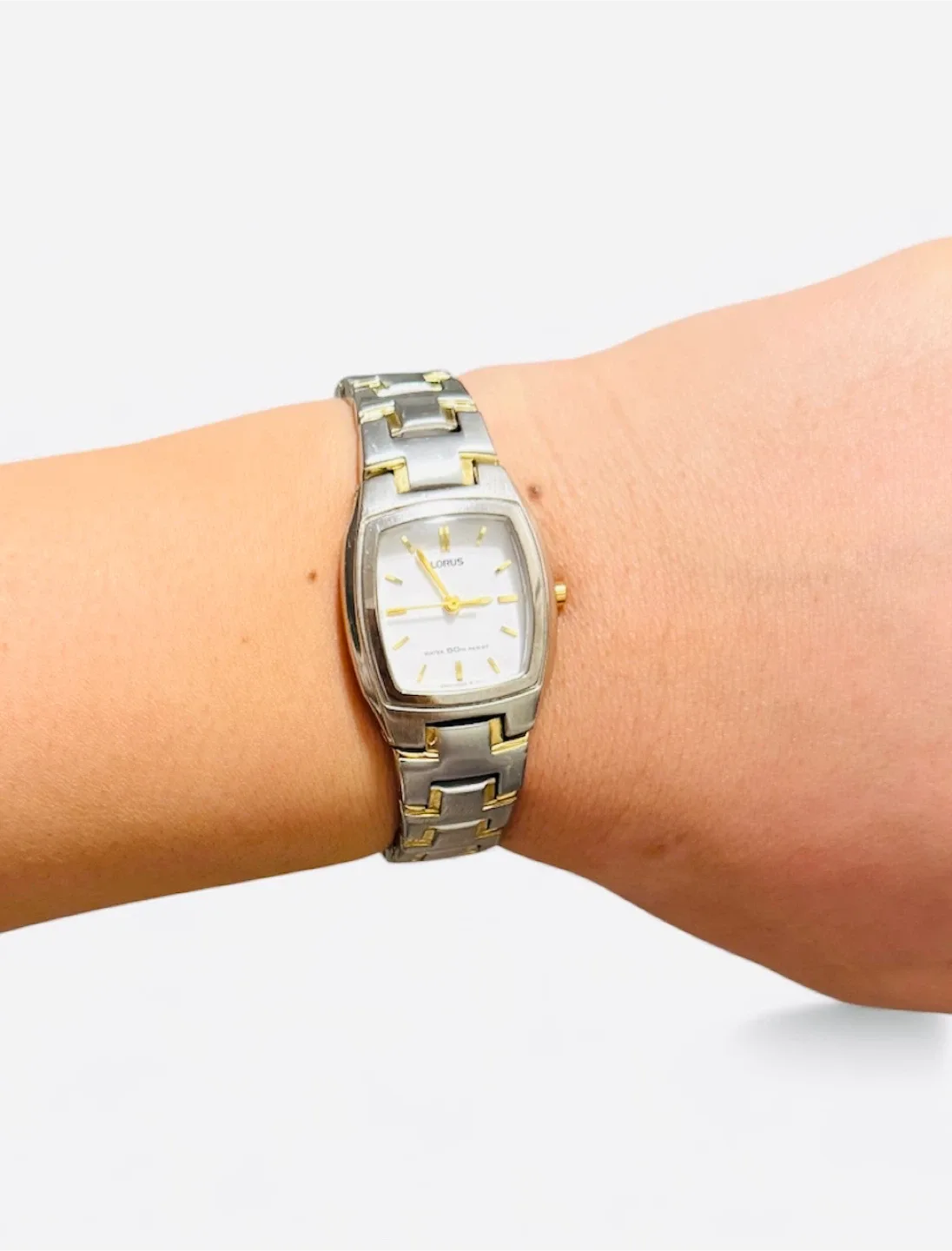 Lorus by Seiko Vintage Silver Tank Watch – Two-Tone