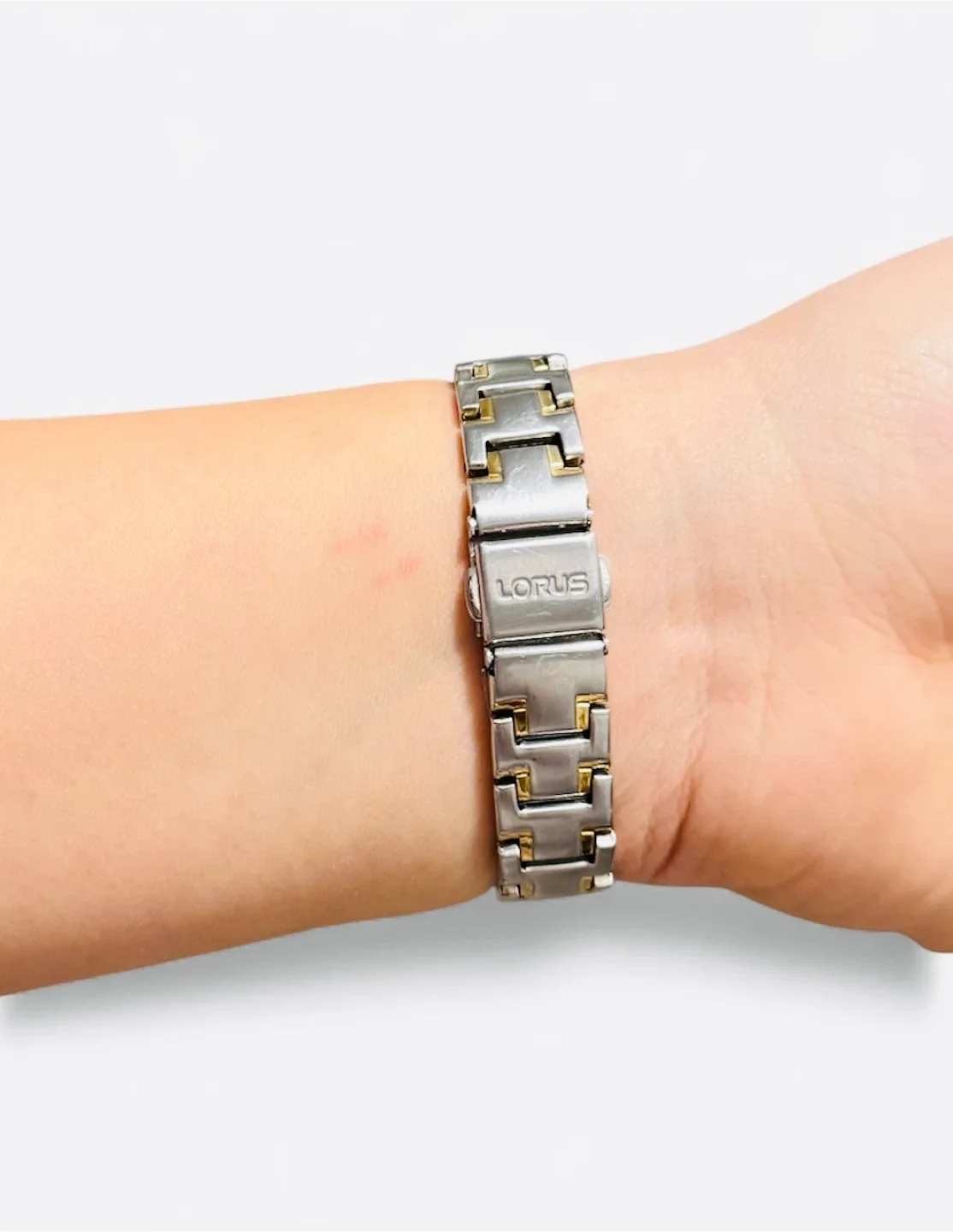 Lorus by Seiko Vintage Silver Tank Watch – Two-Tone image indicator(2)