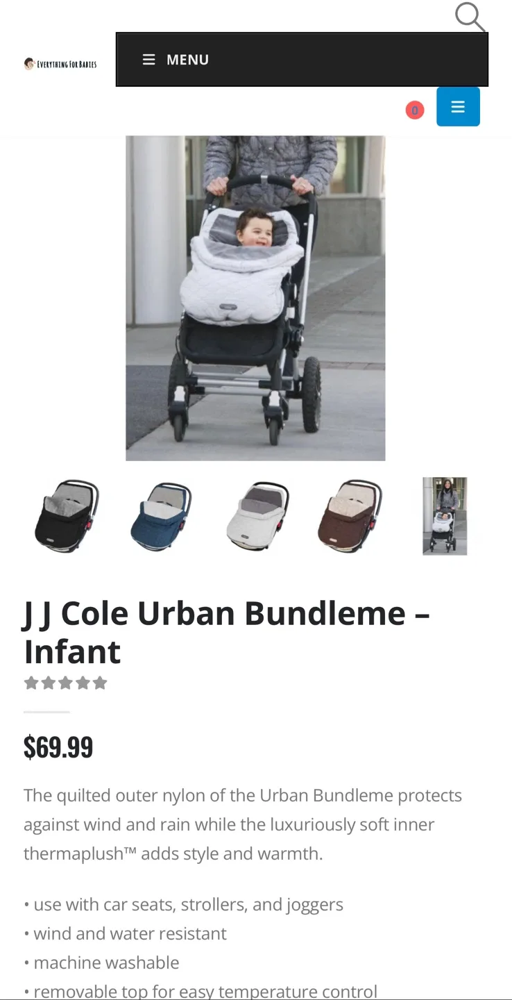 JJ Cole Urban Bundleme - Toddler
