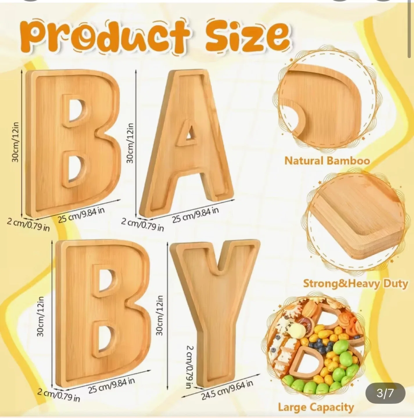 BABY Wooden Charcuterie Boards or display boards - brand new image indicator(7)