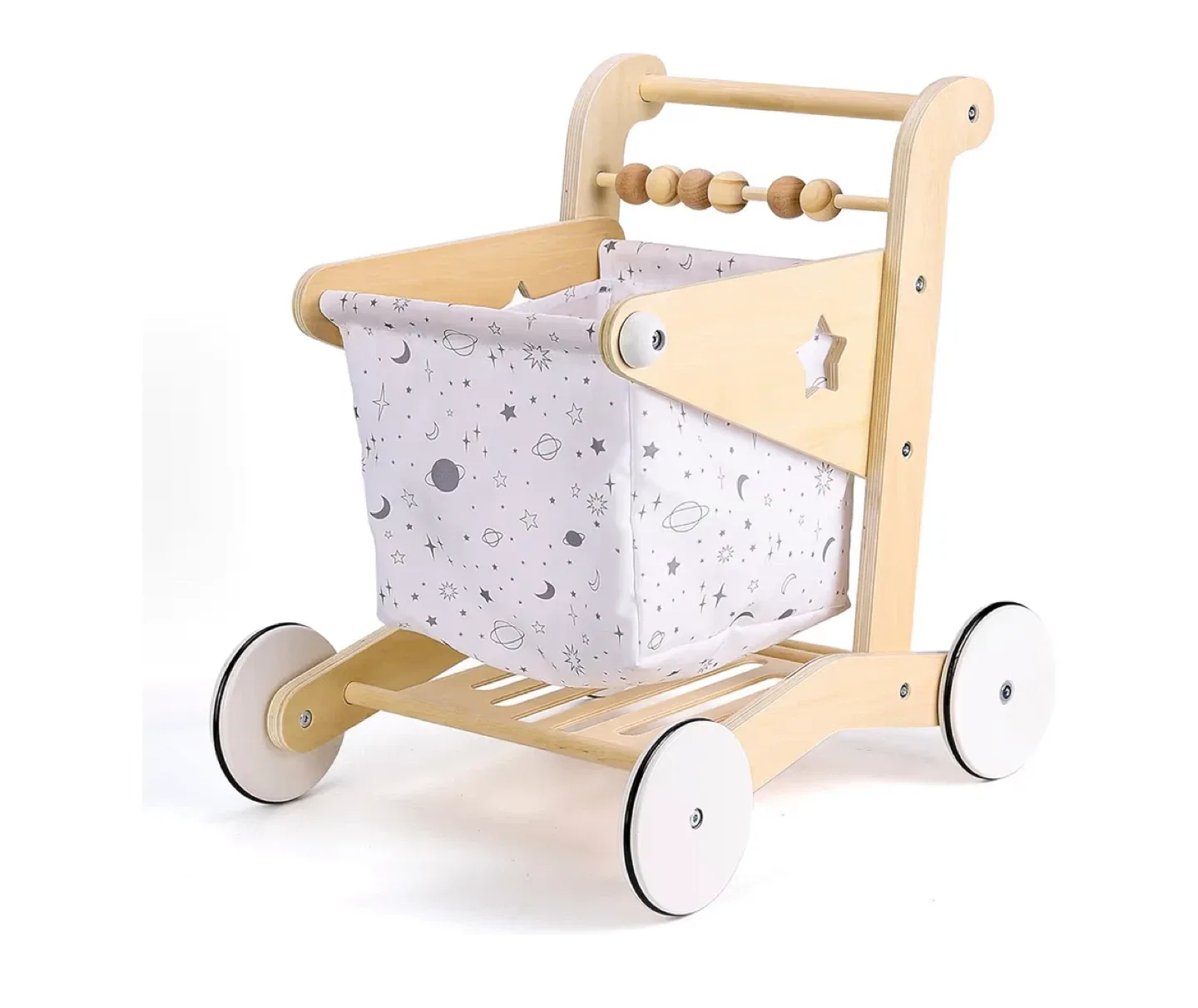 Woodoe Wooden Baby Walker - 1-3 Age-New image indicator(4)