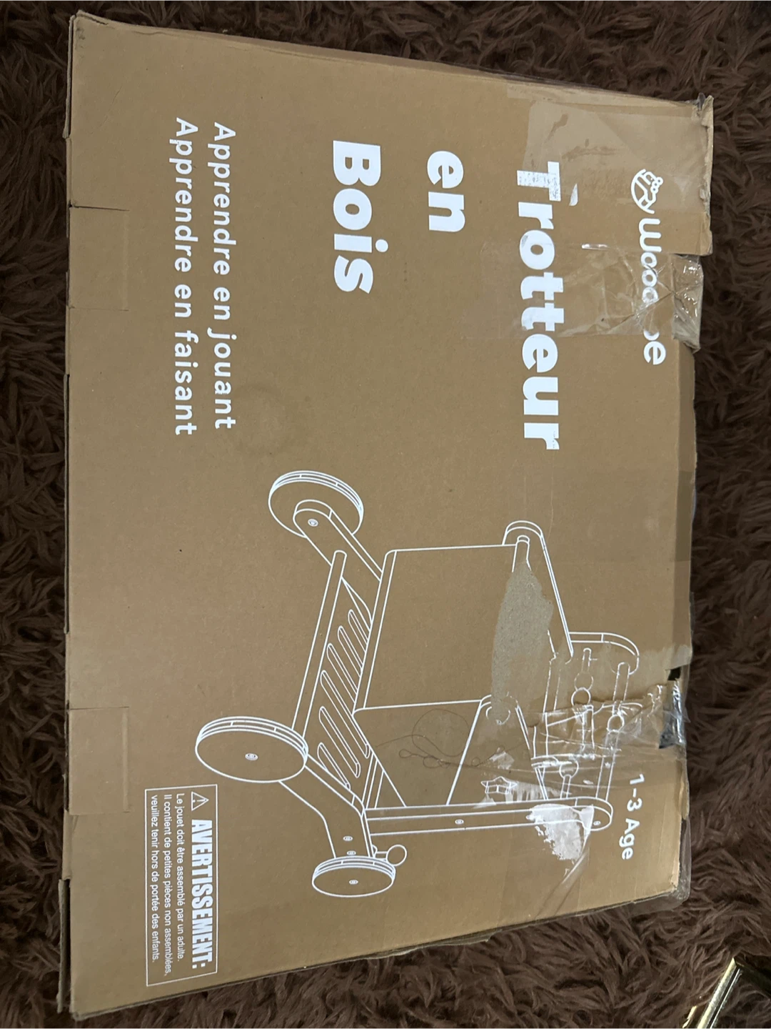 Woodoe Wooden Baby Walker - 1-3 Age-New - photo 5