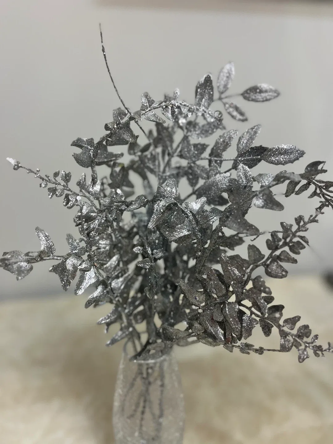 Silver Glitter Eucalyptus Arrangement image indicator(3)