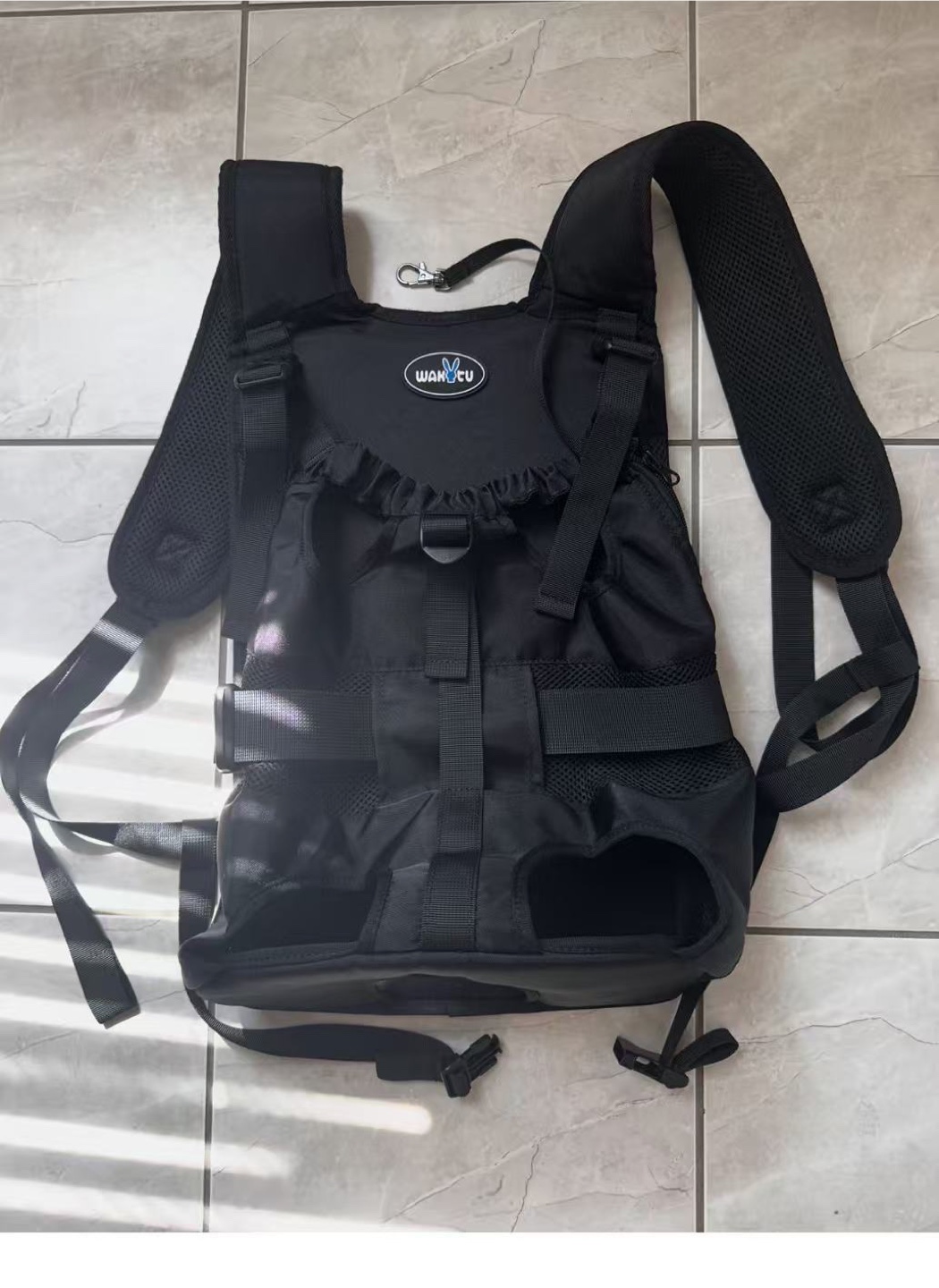 Wakytu Pet Carrier Backpack - Black, Size L - photo 2