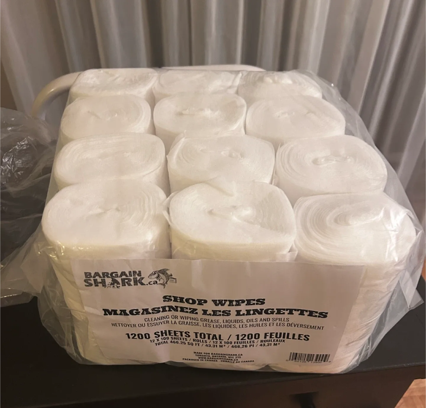 New 12 Pack Shop Wipes - 1200 Sheets