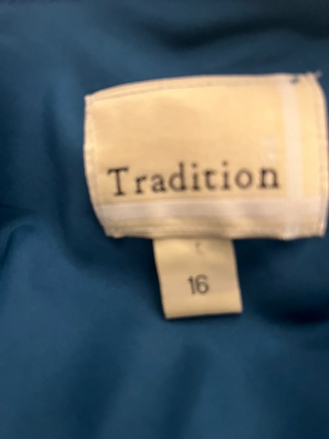 Tradition Teal Floral Dress - Size 16