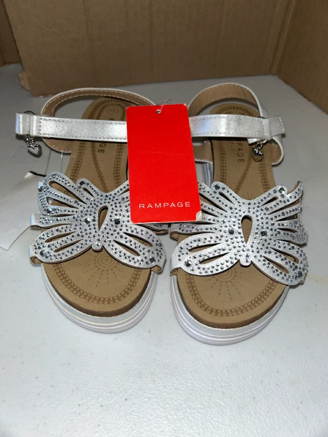 Rampage Silver Sandals - Size 13