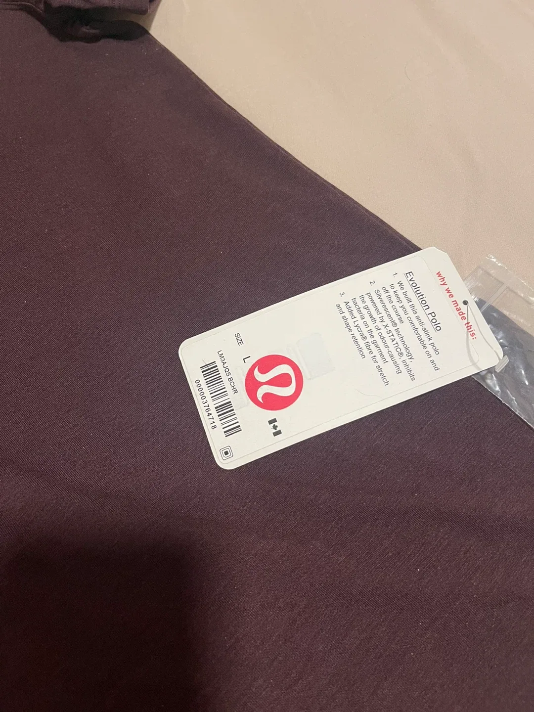 Lululemon Men Evolution Polo Shirt - Size L image indicator(3)