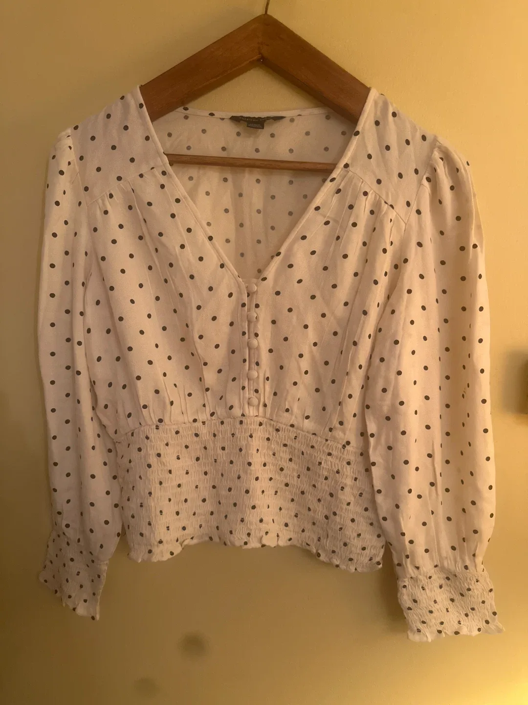 American Eagle Polka Dot Blouse - Size Small