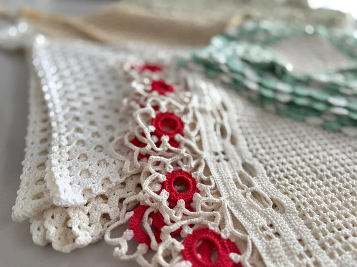 European Hand Crafted Crochet Doillies Bundle image indicator(5)