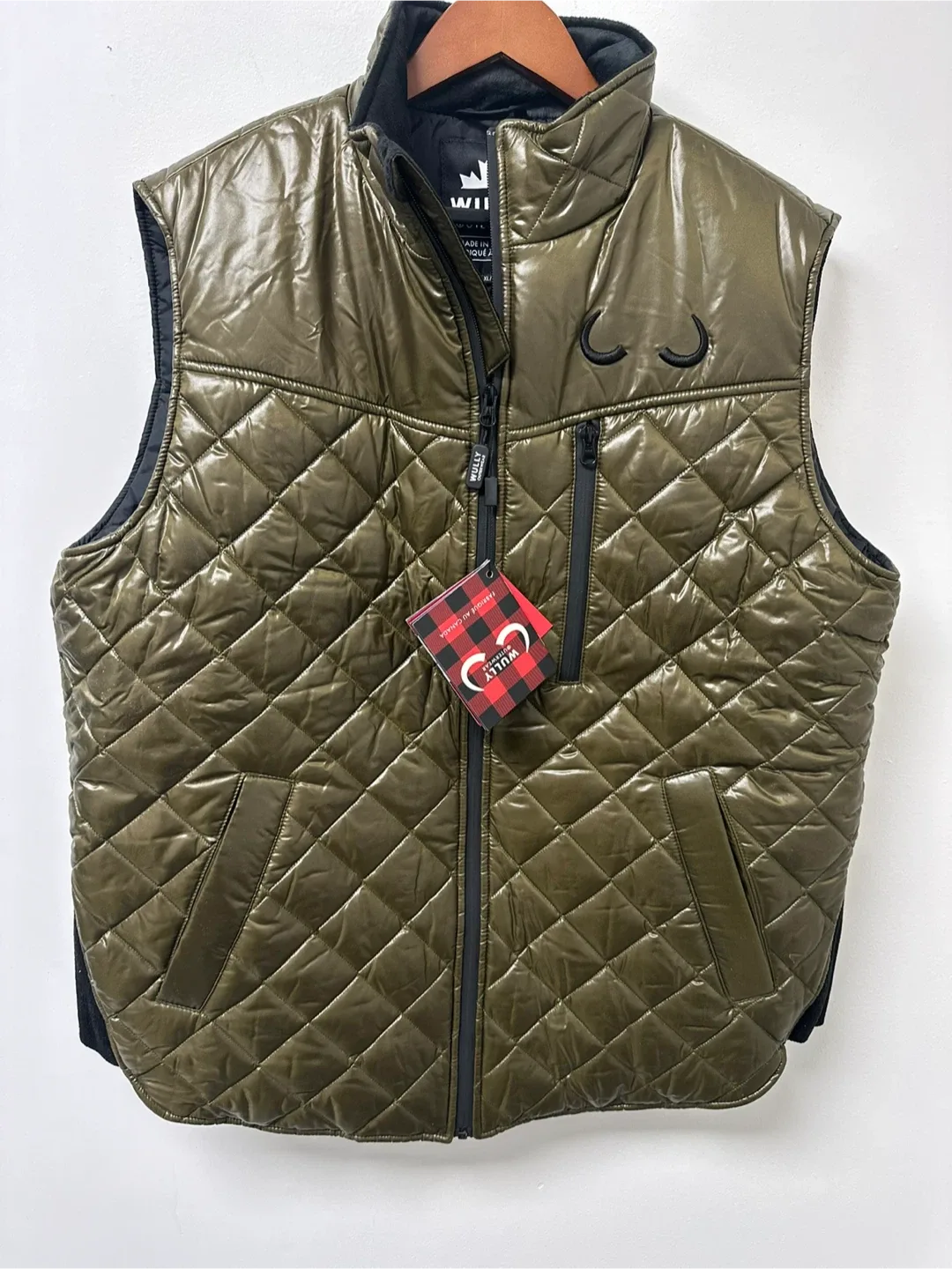 Wully Outerwear Vest, Olive Green