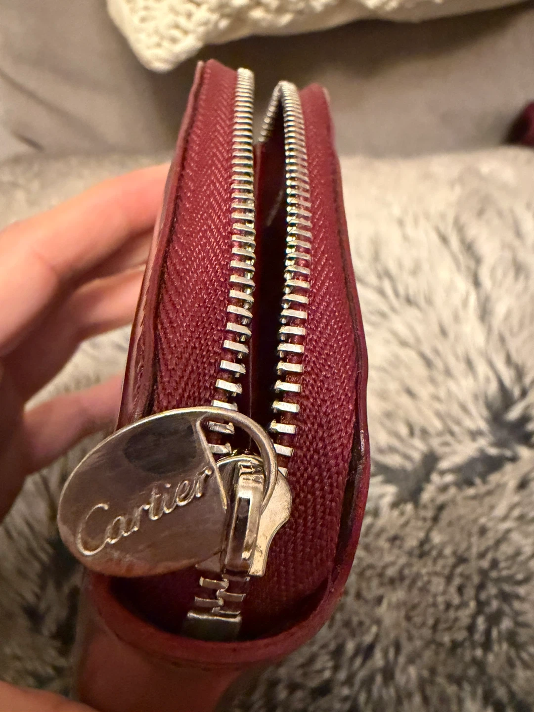 Cartier Red Leather Wallet - photo 4
