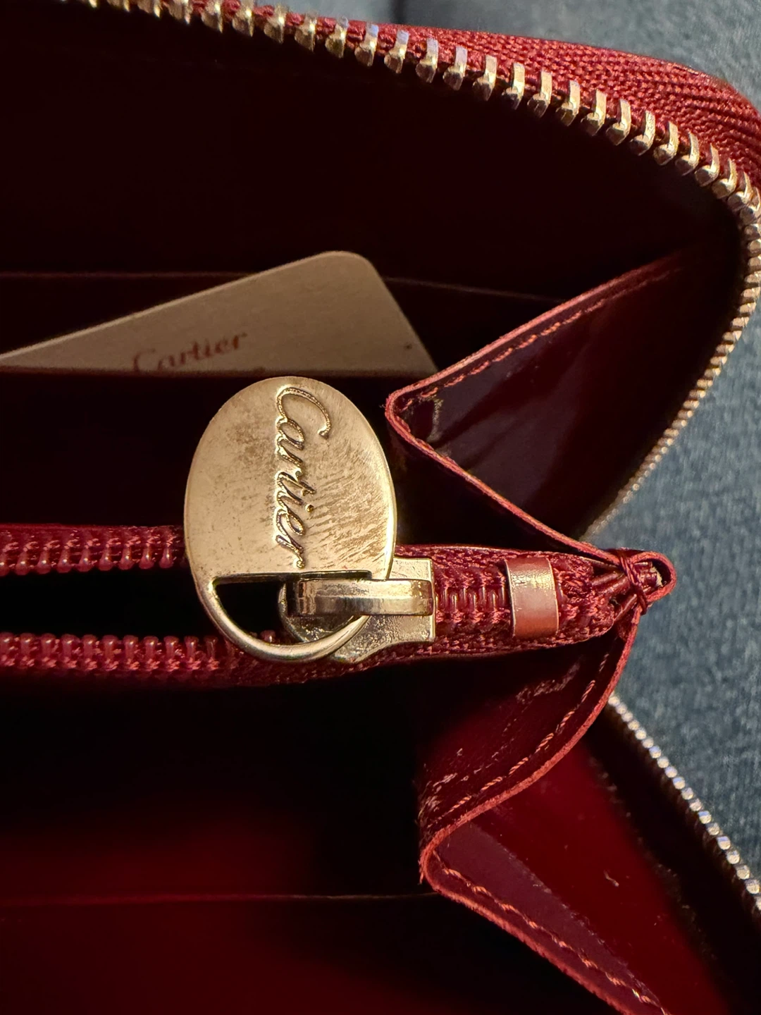 Cartier Red Leather Wallet - photo 5