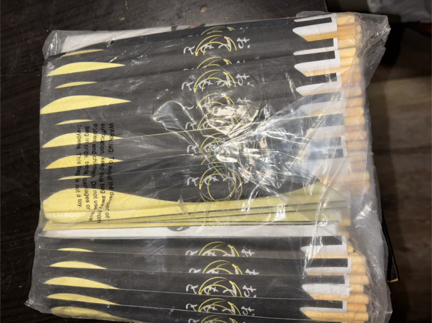 New Albino Monkey Disposable Chopsticks - 200 Round Chinese