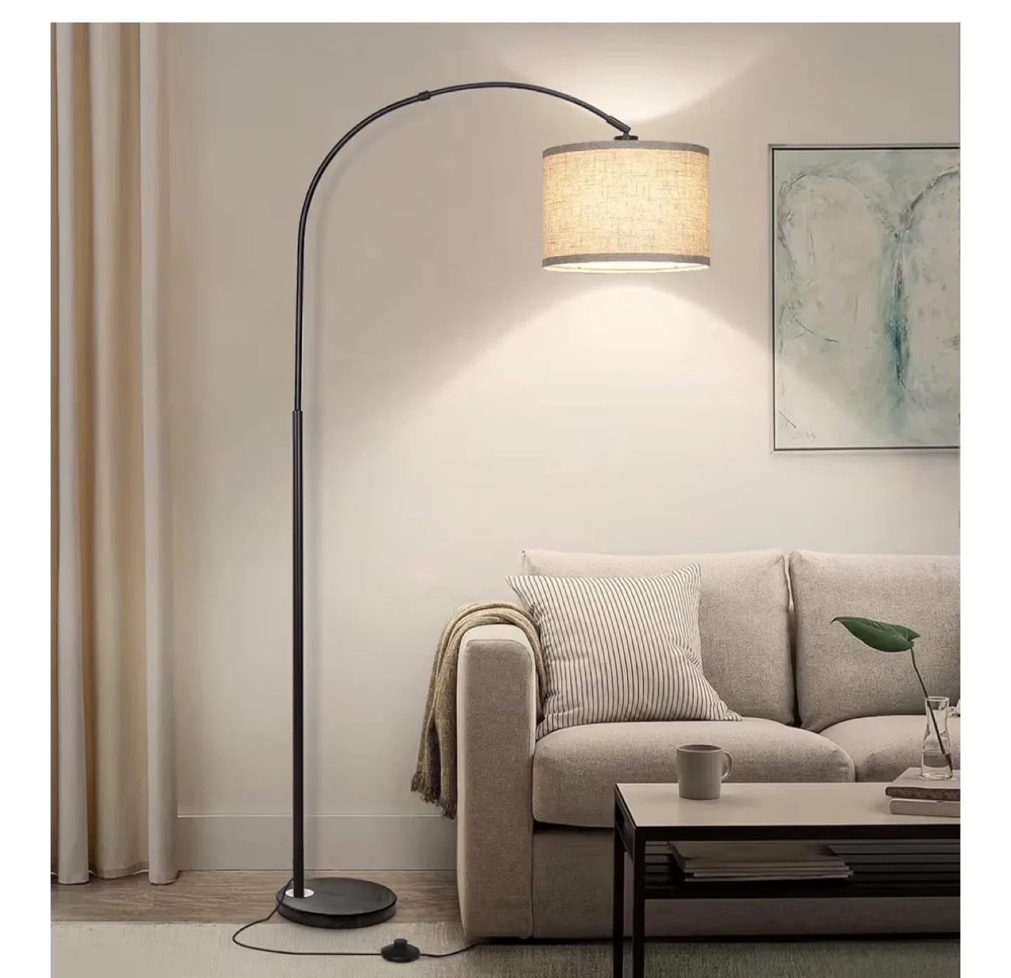 Arc Floor Lamp - Black Finish