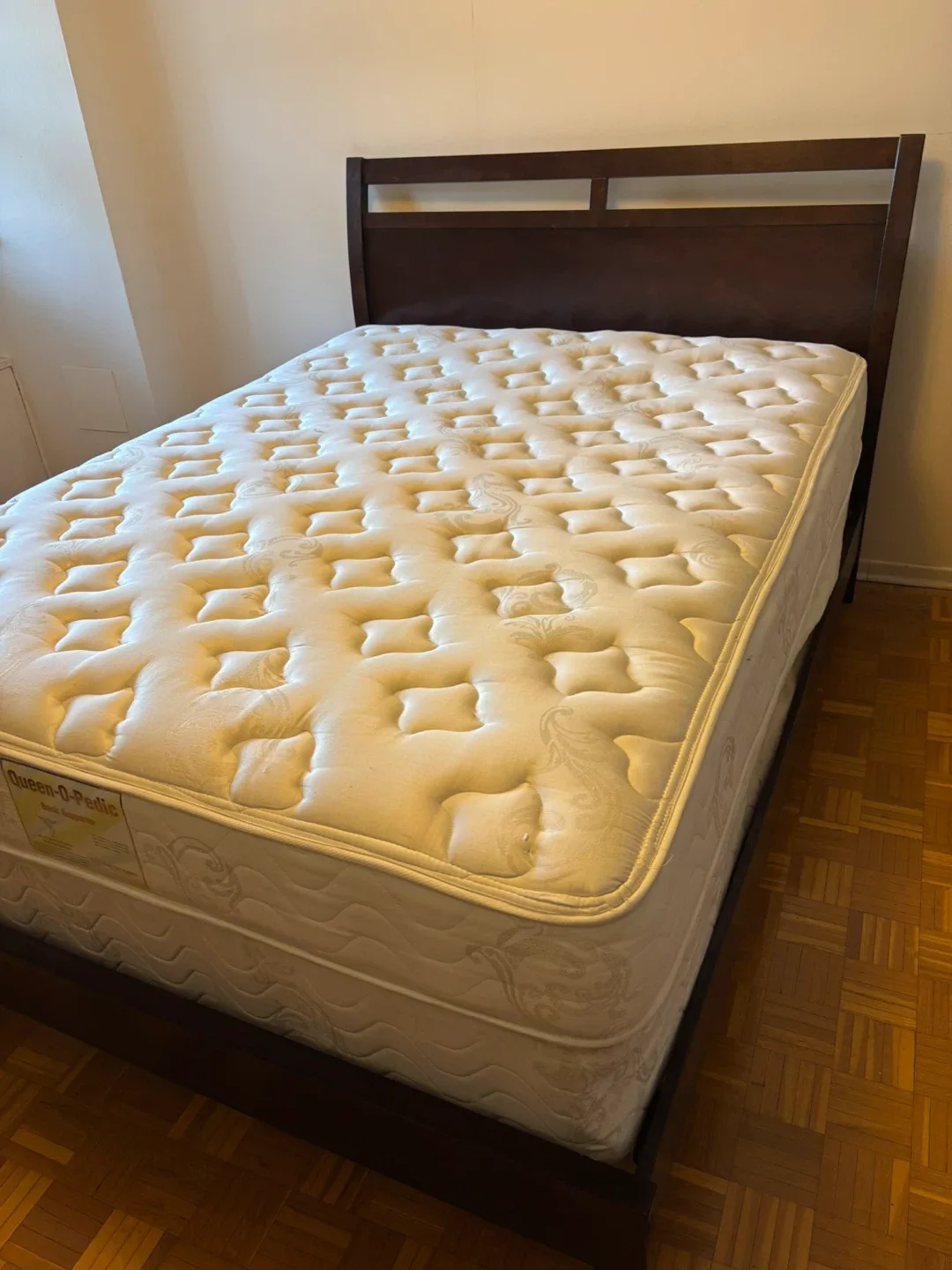 Moving sale! Queen bed and pocket coil mattress