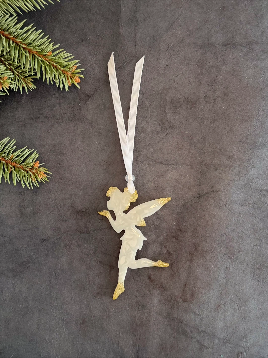 Handmade Christmas Ornament Set | Epoxy Resin | 6 pieces - photo 5
