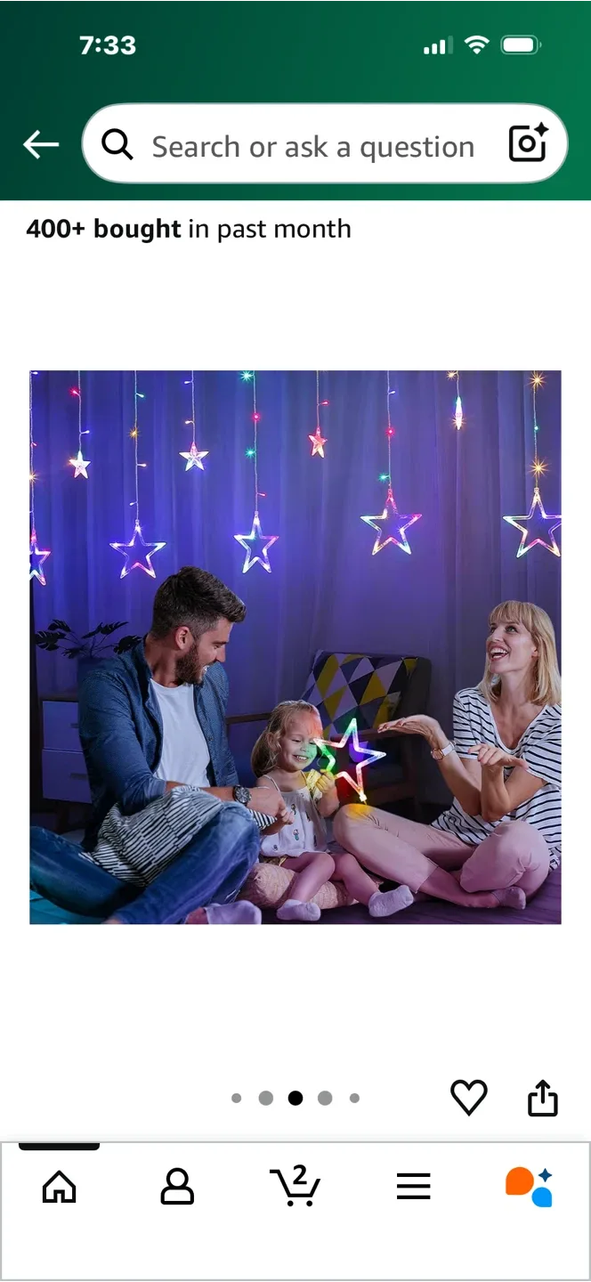 Star String Lights with Remote  - New! image indicator(2)