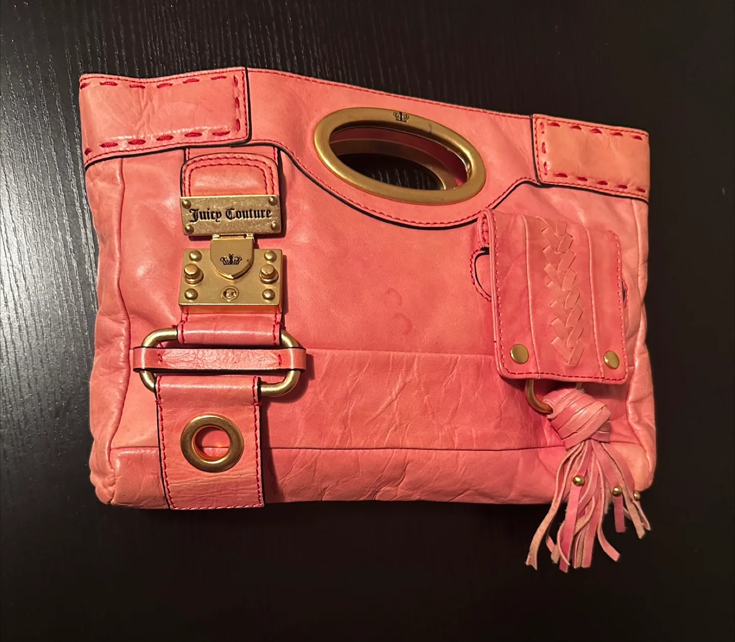 Juicy Couture Pink Leather Handbag