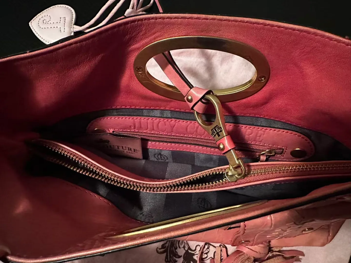 Juicy Couture Pink Leather Handbag image indicator(4)