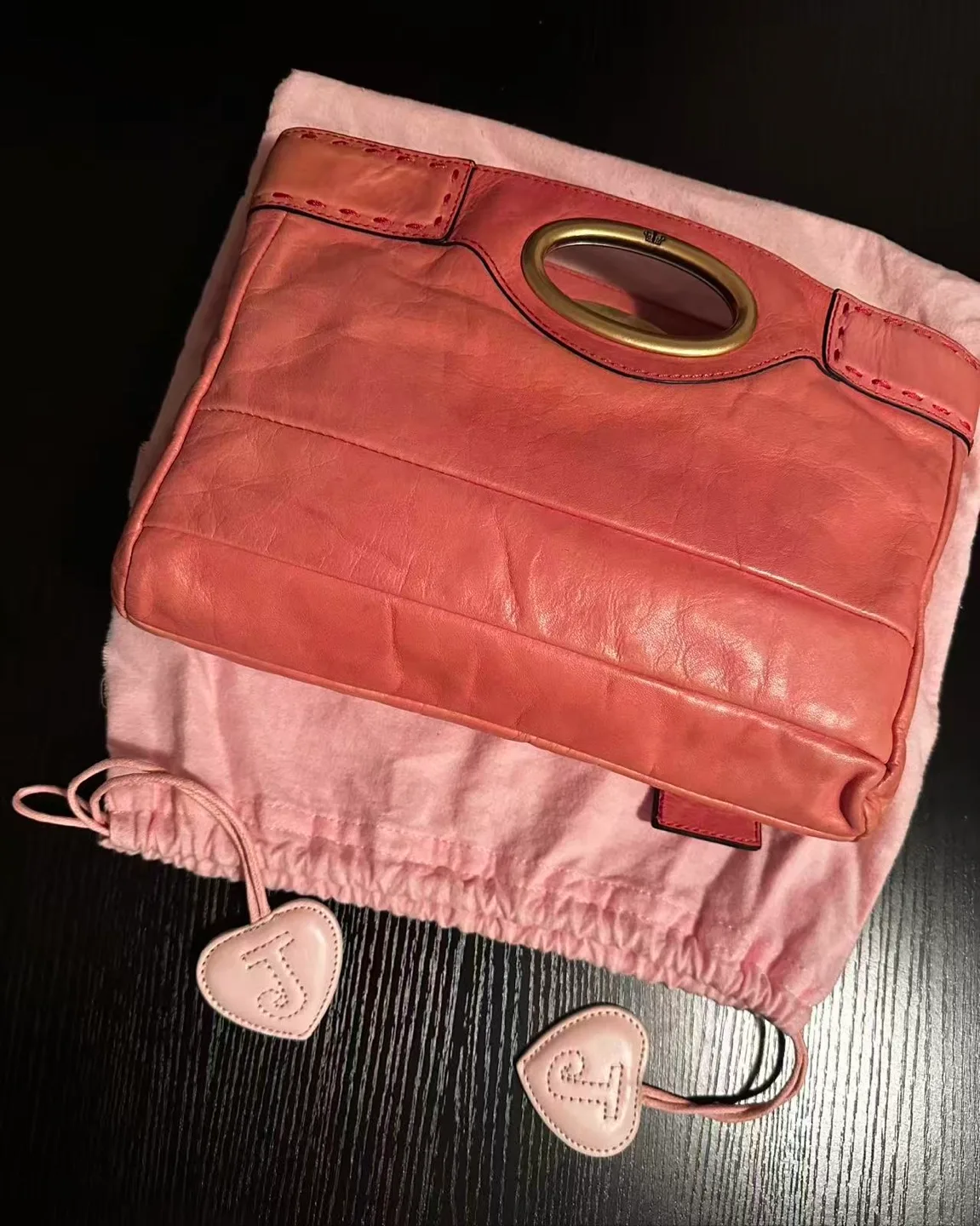 Juicy Couture Pink Leather Handbag image indicator(3)