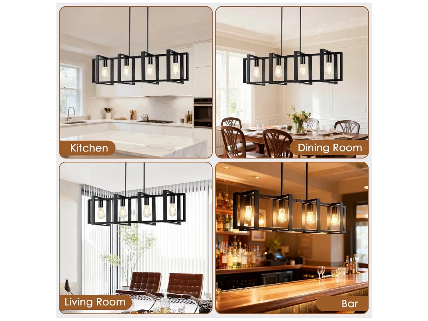 Kitchen Island Chandelier Light Fixture-New in box image indicator(2)