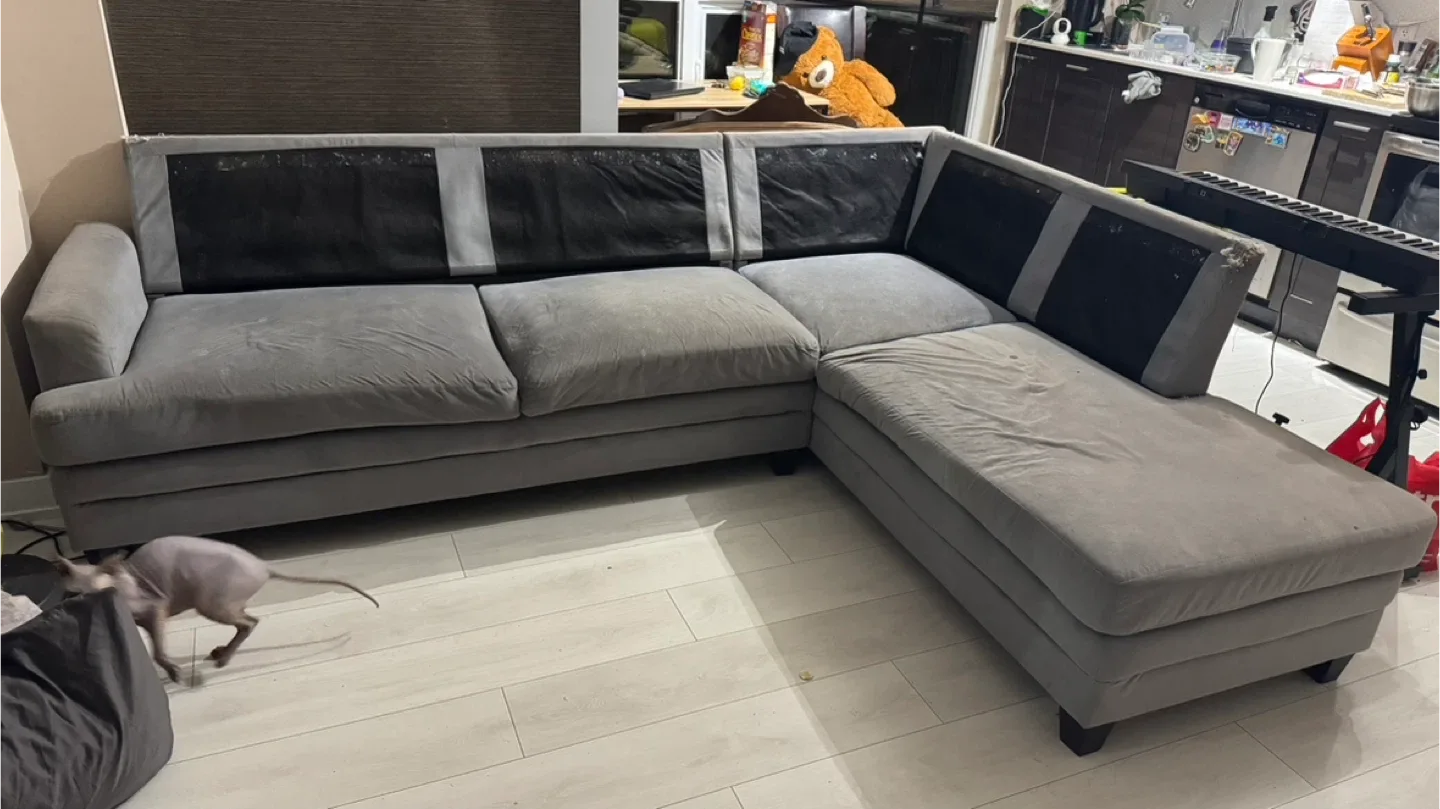 Grey Sectional Sofa - free