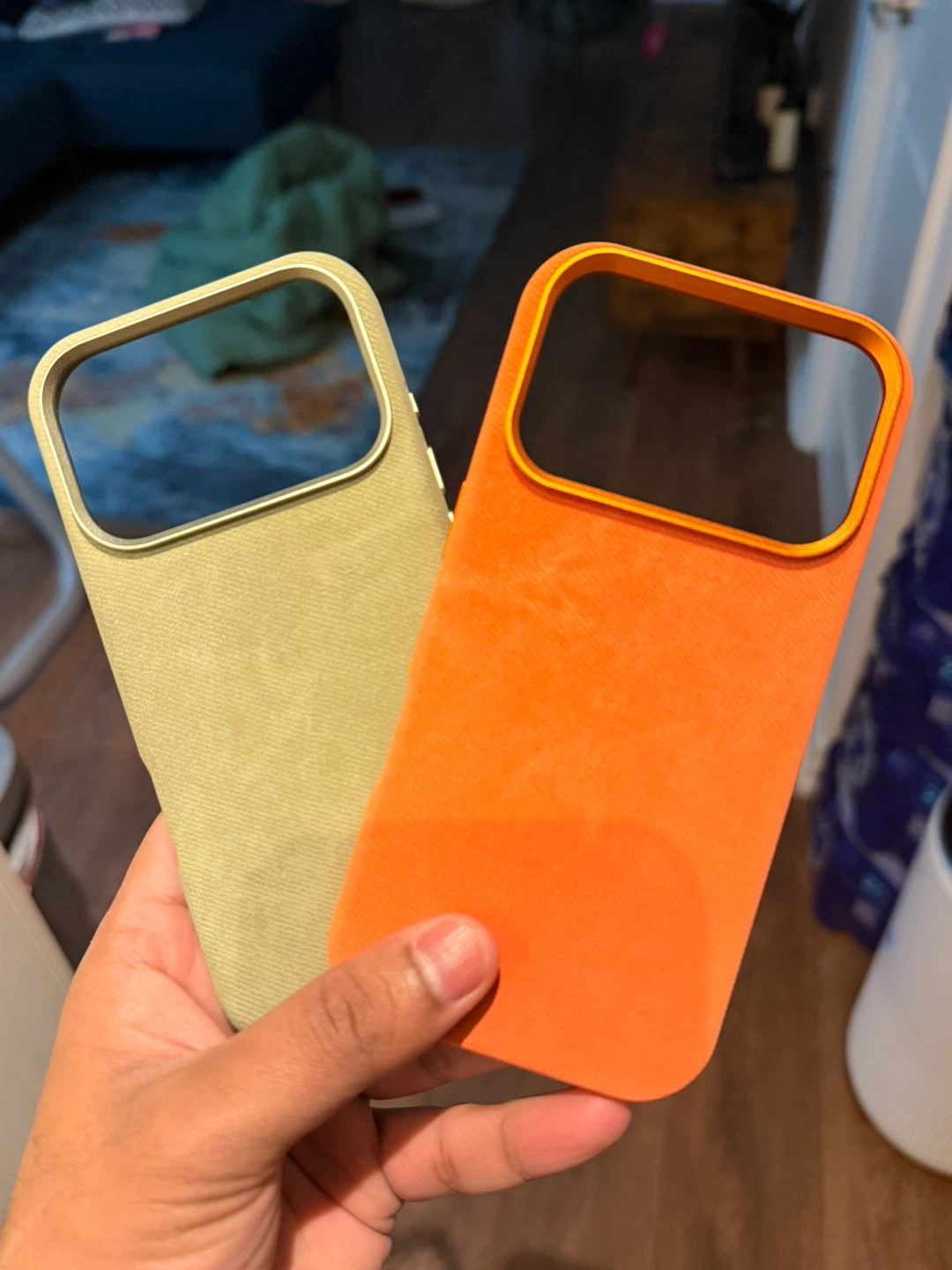 iPhone 17 Pro cases, Orange & Olive Green - photo 2