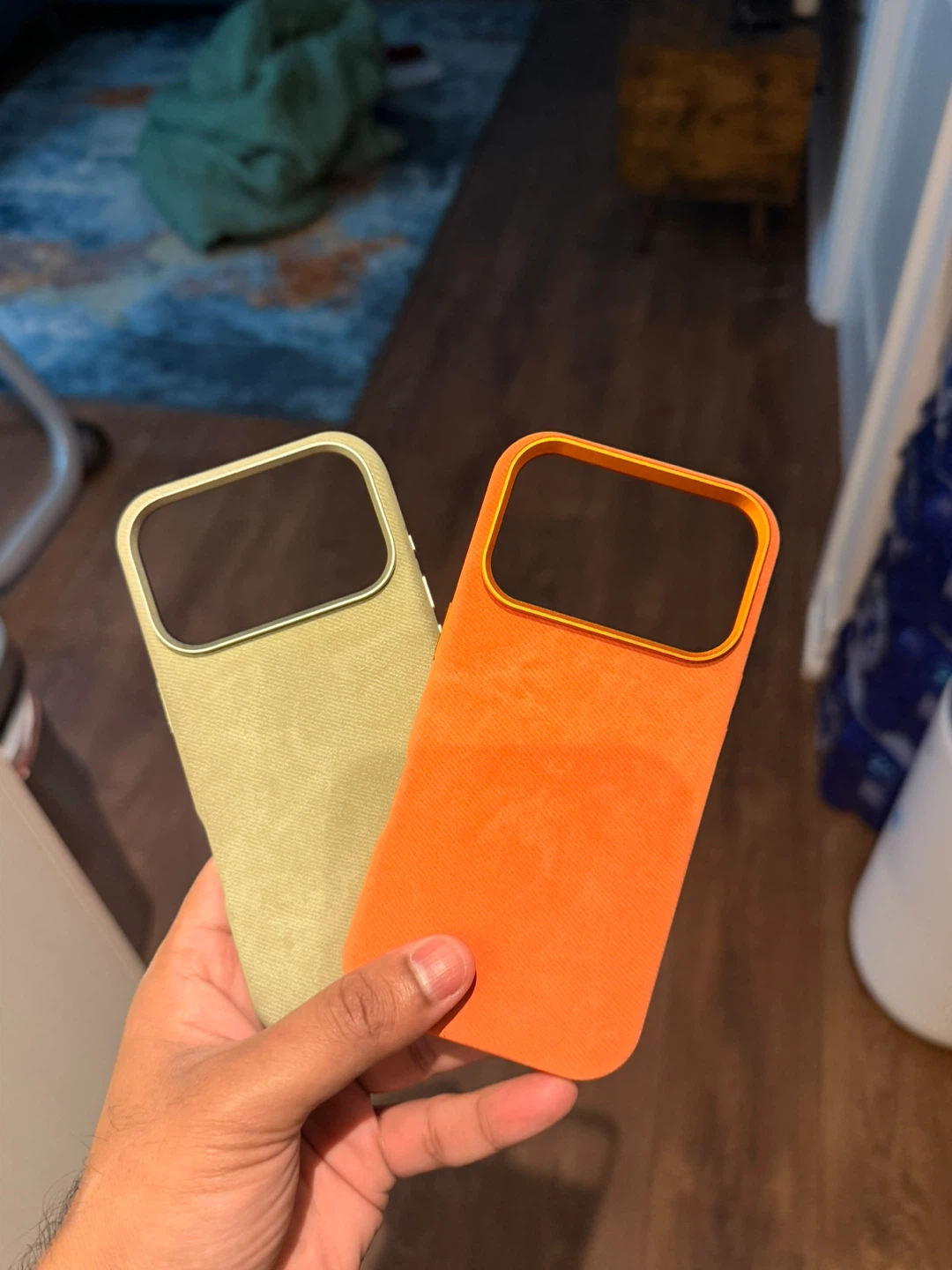 iPhone 17 Pro cases, Orange & Olive Green